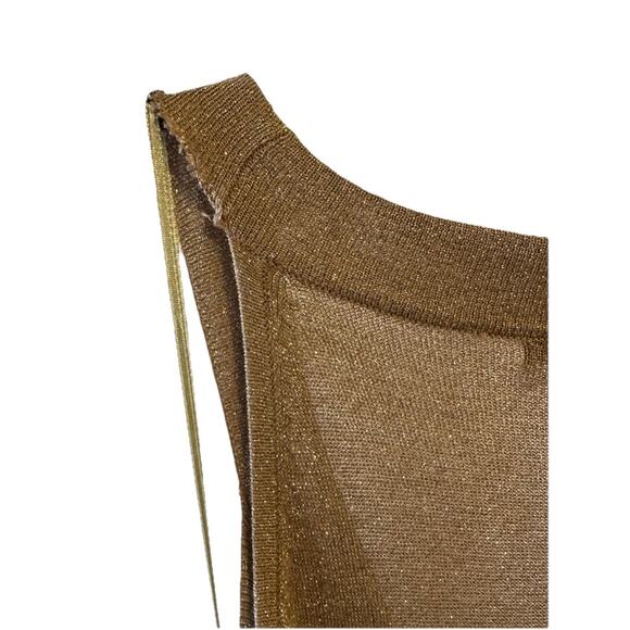 MNG Mango Gold Knit Dress Size S100 - Picture 16 of 16